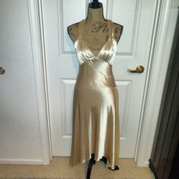 ABS Allen Schwartz Dresses & Skirts - (NWOT) Beautiful gold dress!